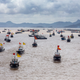 Chinese fishing boats depart Zhejiang. Some of these boats are quite likely working in some capacity with the Maritime Militia.
